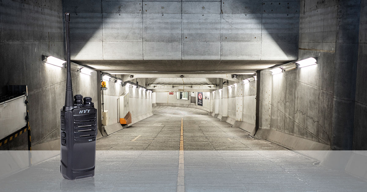 Bộ đàm Hytera dùng được trong khu vực tầng hầm, sóng yếu 